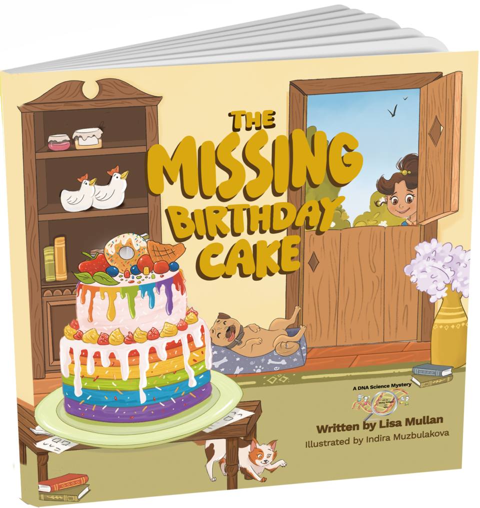 Dinky Amigos early science rhyming mystery picture book - The Missing Birthday Cake