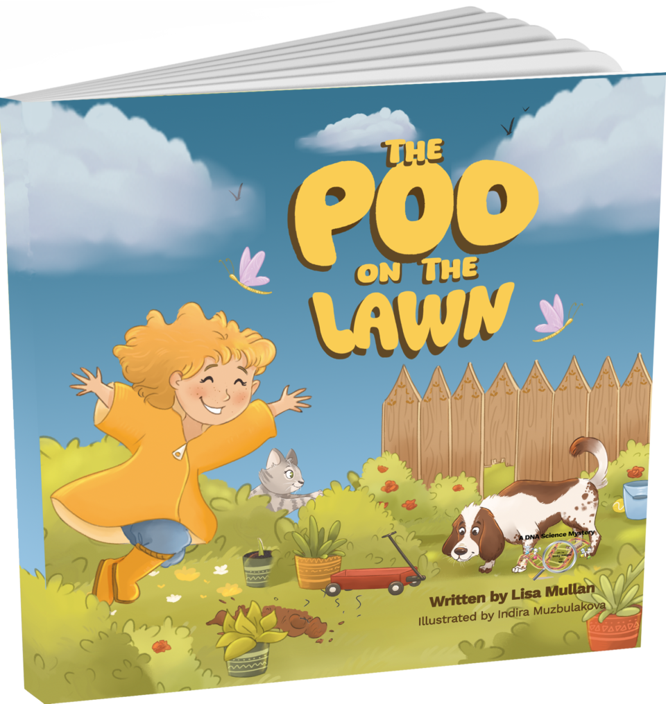 Dinky Amigos early science rhyming mystery picture book - The Poo on the Lawn